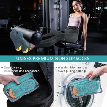 Hylaea Non-Slip Gripper Socks for Yoga Pilates Home Use