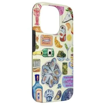 iPhone 14 Pro Retro European Summer Beach Collage Case