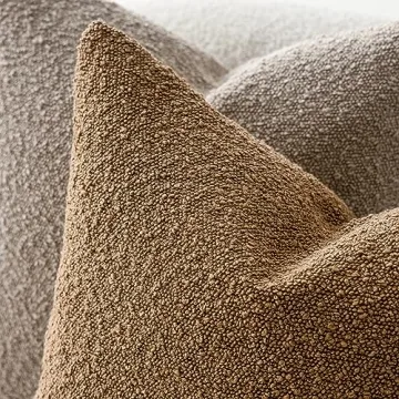 Foindtower Decorative Boucle Pillow Cover 22x22 for Home