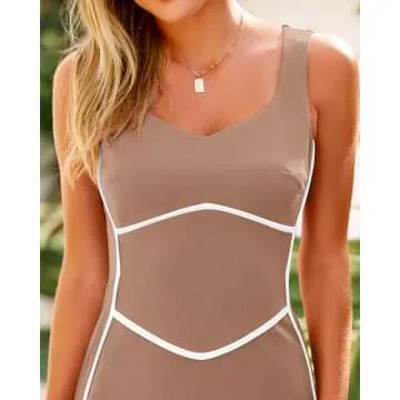 BTFBM Women Maxi Bodycon Square Neck Sleeveless Dress