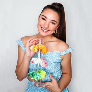 FROG SAC Acrylic Scrunchie Holder 11 Inch Organizer for Girls