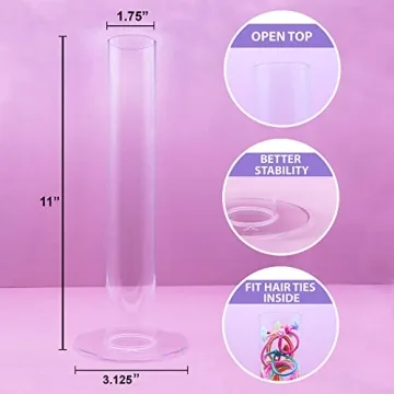 FROG SAC Acrylic Scrunchie Holder 11 Inch Organizer for Girls