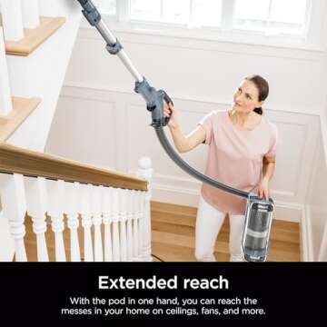 SHARK UV2500 Upright Vacuum, Vertex with DuoClean PowerFins, HairPro, Powered Lift-Away, Self-Cleani...