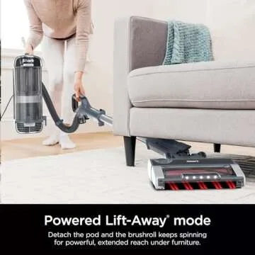 SHARK UV2500 Upright Vacuum, Vertex with DuoClean PowerFins, HairPro, Powered Lift-Away, Self-Cleaning Brushroll, & Odor Neutralizer Technology, Blue (Renewed)