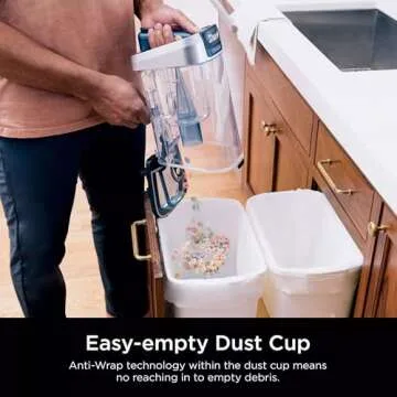 SHARK UV2500 Upright Vacuum, Vertex with DuoClean PowerFins, HairPro, Powered Lift-Away, Self-Cleaning Brushroll, & Odor Neutralizer Technology, Blue (Renewed)