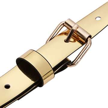 FEESHOW Unisex Faux Leather Body Chest Harness Adjustable Style