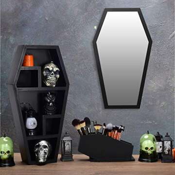 Coffin Shelf – Gothic Decor for Display or Storage by HanSoar