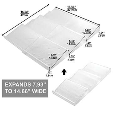 BaHoki Essentials 3 Tier Spice Rack for Kitchen Organization