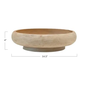 Creative Co-Op Mango Wood Bowl - Stylish & Sustainable Decor