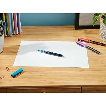 Karin Brushmarker Pro 12pc Neon brush tip markers Set, Blendable, Water-Based, Professional Grade Brush Markers for Adults and Artists, 12 Neon Colors, Adult Markers for Coloring Books and more