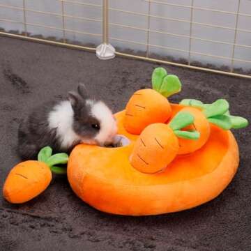 Interactive Biggun Rabbit Foraging Toys for Small Animals