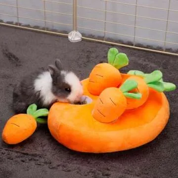 Interactive Biggun Rabbit Foraging Toys for Small Animals