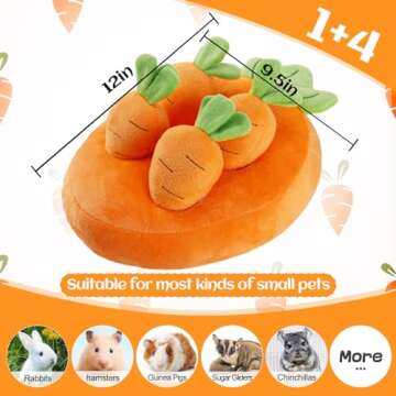 Interactive Biggun Rabbit Foraging Toys for Small Animals