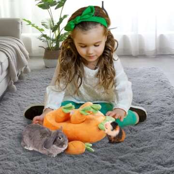 Interactive Biggun Rabbit Foraging Toys for Small Animals