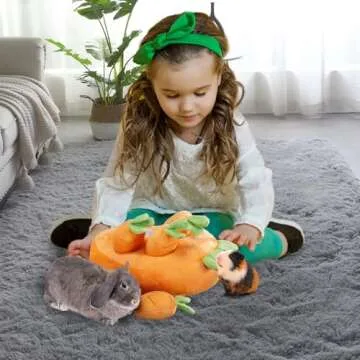 Interactive Biggun Rabbit Foraging Toys for Small Animals