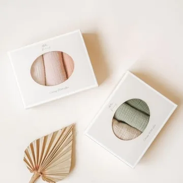 Konssy Baby Muslin Washcloths Set - Ultra Soft & Absorbent