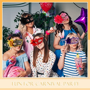 Yilloog 24 Pack Masquerade Masks for Festive Celebrations