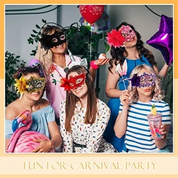 Yilloog 24 Pack Masquerade Masks for Festive Celebrations