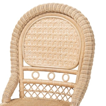 Rattan Bohemian Dining Chair Set for Modern Homes