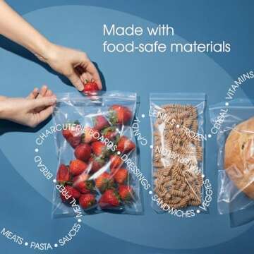 Spartan Industrial - (1000 Count) 2 Mil Clear Reclosable Zip Plastic Poly Bags with Resealable Lock Seal Zipper