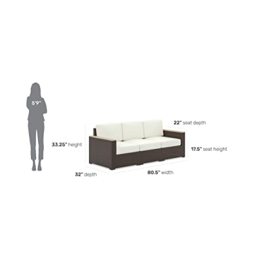 Durable Homestyles 3-Seat Sofa for Stylish Comfort