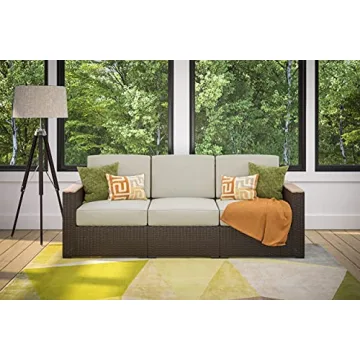 Durable Homestyles 3-Seat Sofa for Stylish Comfort