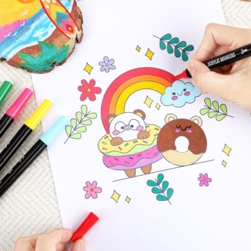 72 Colors Acrylic Paint Markers - Art Supplies Kit for Creators