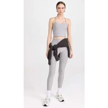 Beyond Yoga Women's Spacedye Slim Racerback Cropped Tank, Silver Mist, S