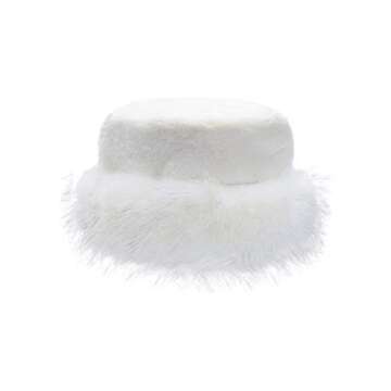 Leopard Faux Fur Bucket Hat for Women | Winter Style