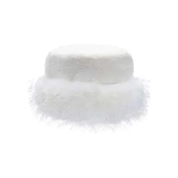 Leopard Faux Fur Bucket Hat for Women | Winter Style