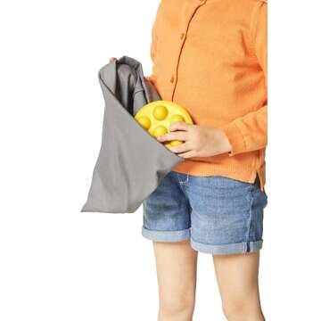 GONGE Tactile Sensory Discs - Starter Set - 10 Textured Stepping Discs, Sensory Exploration, Cognitive Development - Includes Blindfold - Ages 1+, Vibrant