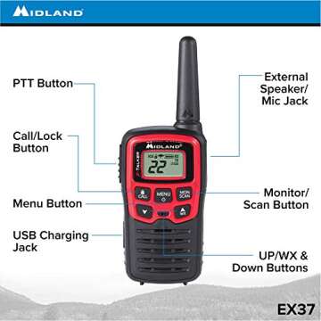 Midland-EX37VP E+Ready Emergency Two-Way Radio Kit with Essentials