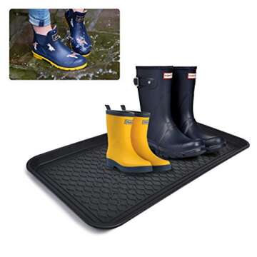 CHAIRLIN Waterproof Large Shoe Tray for Indoor Outdoor Use