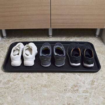 CHAIRLIN Waterproof Large Shoe Tray for Indoor Outdoor Use