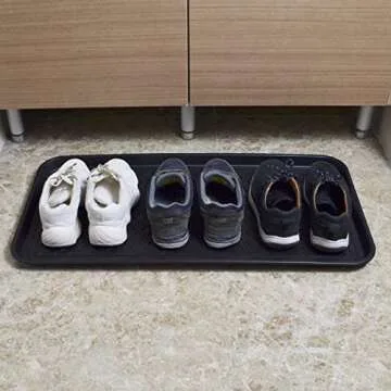 CHAIRLIN Waterproof Large Shoe Tray for Indoor Outdoor Use