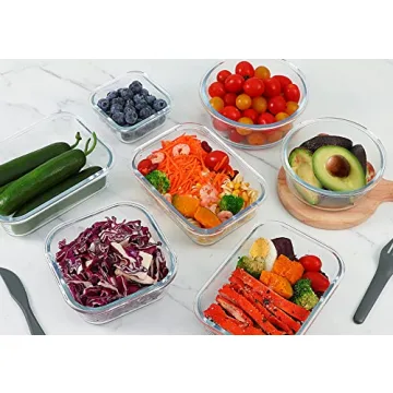 Premium 24-Piece Glass Food Storage Containers Set