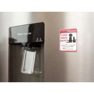 Emergency Rescue Pet Alert Stickers - 5 Inch Durable Design