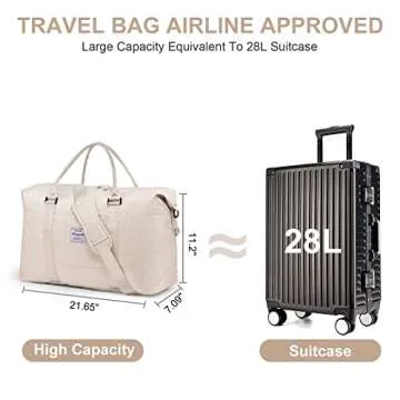 LOVEVOOK Weekender Bag: Stylish Travel Tote for Women