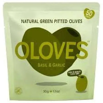 OLOVES Natural Pitted Olives Variety Pack of 4 - Gluten-Free Vegan Kosher Basil & Garlic, Chili & Oregano, Lemon & Rosemary, Chili & Garlic (4-Pack)