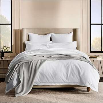 BOLL & BRANCH Waffle Bed Blanket - King/Cal King, Pewter - Luxury 100% Organic Cotton - Soft, Lightweight and Breathable - Textured Waffle Weave