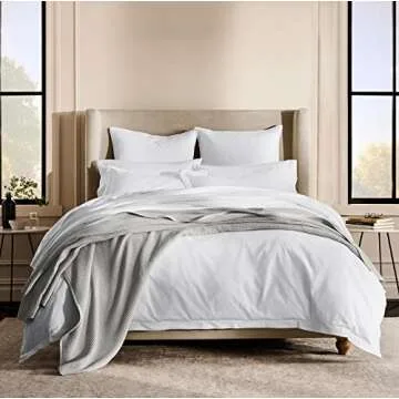 BOLL & BRANCH Waffle Bed Blanket - King/Cal King, Pewter - Luxury 100% Organic Cotton - Soft, Lightweight and Breathable - Textured Waffle Weave