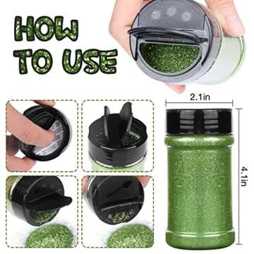 TORC White Fine Glitter 4 oz Safe for Crafts and Cosmetics