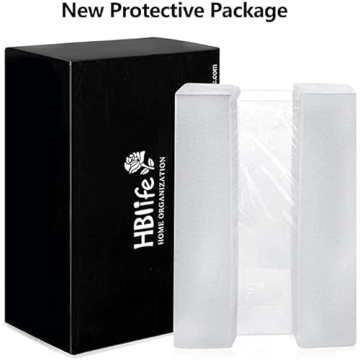 HBlife Tissue Dispenser Box Cover Rectangular Clear Acrylic Mask Case Holder with Magnetic Bottom, Dryer Sheet Holder for Car, Bathroom, Laundry, Office, Counter and Table, 9.84 x 5.02 x 3.54 Inches