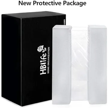 HBlife Tissue Dispenser Box Cover Rectangular Clear Acrylic Mask Case Holder with Magnetic Bottom, Dryer Sheet Holder for Car, Bathroom, Laundry, Office, Counter and Table, 9.84 x 5.02 x 3.54 Inches