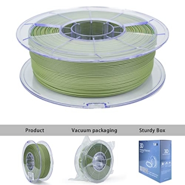 ZIRO 3D Printer Multicolor Matte PLA Filament 1.75mm 1KG