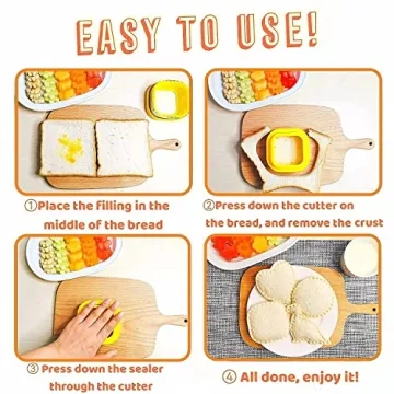 Uncrustables Maker Fun Sandwich Cutter Set for Kids