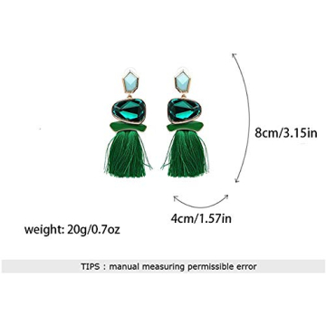 Vintage Dangle Earrings - Boho Style Tassel Earrings