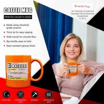 Funny Guy Mugs Prescription Ceramic Coffee Mug - 11oz - Ideal Funny Coffee Mug for Women and Men - H...