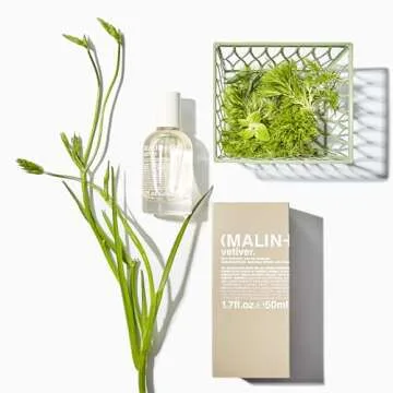 Malin + Goetz Vetiver Eau de Parfum, 1.7 Fl. Oz. – Men & Women's Perfume, Clean & Earthy Fragrance, Scented Perfume, Newly Cut Grass & Citrus Peel Scent, Vegan & Cruelty Free