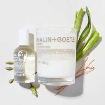 Malin + Goetz Vetiver Eau de Parfum, 1.7 Fl. Oz. – Men & Women's Perfume, Clean & Earthy Fragrance, Scented Perfume, Newly Cut Grass & Citrus Peel Scent, Vegan & Cruelty Free